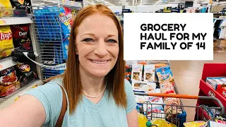 GROCERY HAUL FOR MY FAMILY OF 14 *Walmart | Tractor Supply | Wegmans