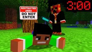 Minecraft PE : I FOUND PRESTONPLAYZ IN MY WORLD at 3:00AM