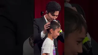 #димаш 迪玛希Dimash chats with kids on Exeed RX KZ Promotion