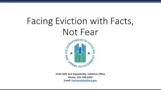 Facing Eviction with Facts, Not Fear Webinar