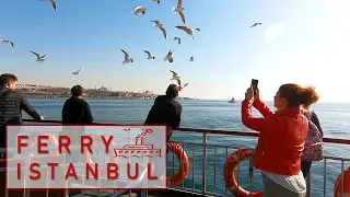 Istanbul Ferry from Europe to Asia | Relaxing Istanbul Video 2019