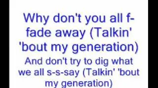 My Generation lyrics