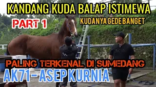 GREBEK KANDANG KUDA BALAP ISTIMEWA PALING TERKENAL DI SUMEDANG - AK71 ASEP KURNIA ( PART 1 )