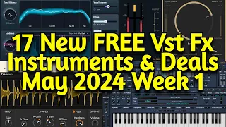 17 Best New FREE VST Plugins, Virtual Instruments & Audio Plugin Deals - MAY 2024 Week 1