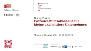 Postwachstumsökonomie für kleine und mittlere Unternehmen: Vortrag Niko Paech und Podiumsdiskussion
