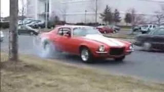 big block camaro burnout