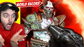 WORLD RECORD "DOOM ETERNAL" SPEEDRUN... (INSANE GLITCHES)