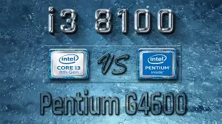 i3 8100 vs Pentium G4600 Benchmarks | Gaming Tests Review & Comparison