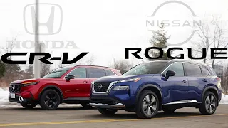 New 2023 Honda CR-V A Better Choice Over Nissan Rogue? SUV Comparison.