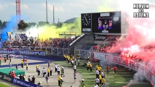 FC Carl Zeiss Jena 2:0 FC Rot-Weiß Erfurt 28.05.2016 | Choreo, Pyroshows & Support