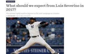 What should we expect from Luis Severino in 2017?