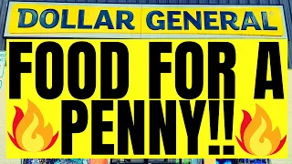 PENNY FOOD!! | DOLLAR GENERAL PENNY ITEMS HAUL!! 8/1/23