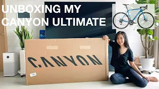 My First Road Bike | UNBOXING THE CANYON ULTIMATE WMN CF SL DISC 7.0