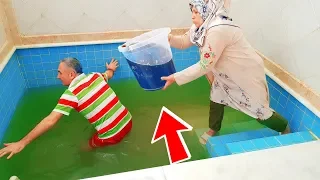 İn The Pool Slime And Coca Cola PRANK! Kocaman Kova Dolusu Slime Ve COCA COLA Kerem Kafasına ÇAKTIK