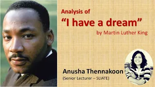 Analysis of "I have a dream" by Martin Luther King