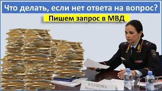 Как написать запрос в МВД ?