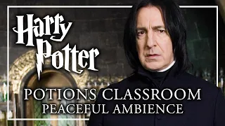 Harry Potter Ambience | Snape Potion Classroom, Peaceful Rain ASMR Study Sleep