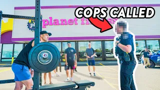 WIN $1 for Every Pound You BENCHPRESS vs Planet Fitness (COPS CALLED)