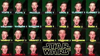 I sing the ENTIRE orchestra in the Star Wars theme (Voice Orchestra)