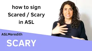 Learn to sign: SCARED / SCARY in American Sign Language (2 ways)