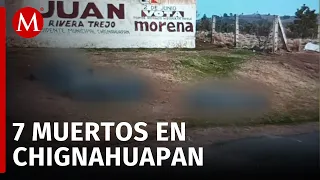 Enfrentamiento entre policías y criminales deja 7 muertos en Chignahuapan