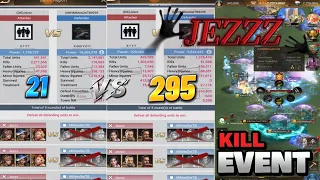 KILL EVENT: 21 Vs 295 The Killing Event I Miss💪👊🔥-Last Shelter Survival