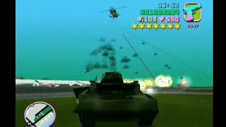 GTA Vice City - 7 Stars Escape + Fight With Army War Shootout