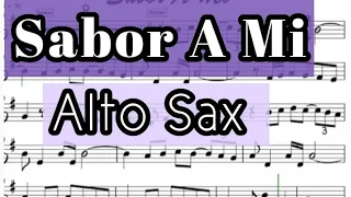 Sabor A Mi I Alto Sax Sheet Music Backing Track Play Along Partitura