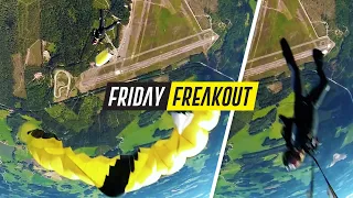 Friday Freakout: Skydiver Avoids Deadly Collision With Parachute In Freefall