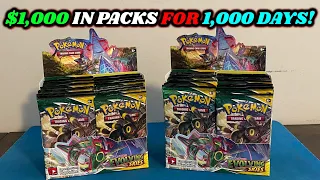 I opened $1,000 in EVOLVING SKIES PACKS to celebrate 1,000 DAYS SINCE RELEASE!!!