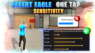 Desert eagle headshot sensitivity 🔥 || Free fire headshot setting in tamil || One tap setting