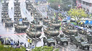 South Korea Holds First Military Parade in a Decade | WSJ News