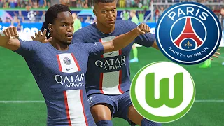 PSG vs WOLFSBURG Ultimate Difficulty Career FIFA 23 PS5 Realistic Gameplay MOD