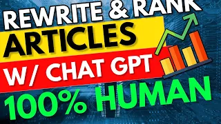 ChatGPT Rewrite Article + 100% Human Conte - Bypass AI Content detection + SEO