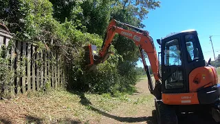 THURSDAY IS FOR MULCHING! Clearing A Tree Line With Prinoth M450e-900