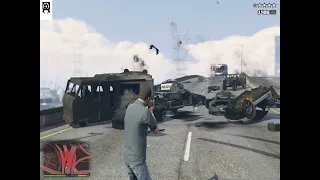 #gta #gta5  Destroyed the police van