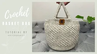 Crochet basket Bag/How to crochet a basket for beginners/ DIY basket