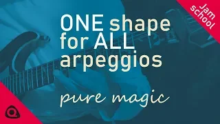 One shape for all guitar arpeggios: Pure Magic!
