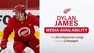 Dylan James at 2023 Detroit Red Wings Development Camp