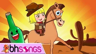 Ten Green Bottles Song | Nursery Rhymes TV [Lyrics Video 4K]