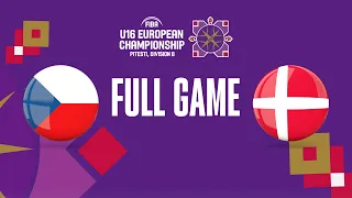 Czech Republic v Denmark | Full Basketball Game | FIBA U16 European Championship 2023 - Division B