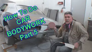 How To Do OVERALL Bodywork To A Car - Part 5 - Using The Right Sanding Block