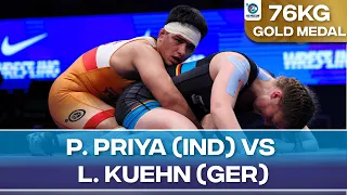 Gold Medal • WW 76Kg • Priya PRIYA (IND) vs. Laura Celine KUEHN (GER)