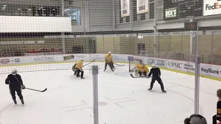 Tristan Jarry In Action - Penguins Practice