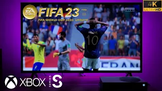 FIFA 23 World Cup Mode Xbox Series S (LG TV 4K HDR)