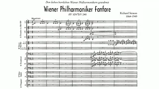 Richard Strauss - Vienna Philharmonic Fanfare [Score]