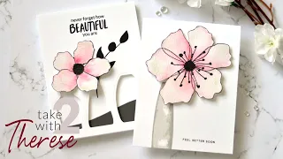 Incredible Watercolor Flowers! 2 Unique Cards (Tutorial) | Take 2 with Therese