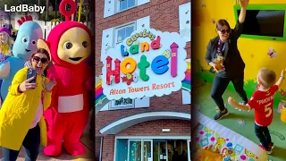 When Dad surprises the kids with CBeebies Land Hotel 😱🎢