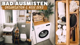 XXL BATHROOM MAKEOVER - Deep Cleaning, Ausmisten + Organisation & Deko! // kleines Bad einrichten