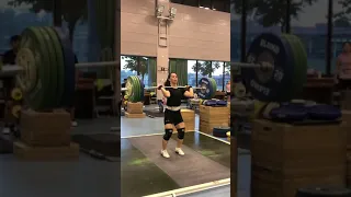 She Did 130 KG / 286 LBS Squat Jerk Hsing-Chun Kuo Taiwan Weightlifting Strength #shorts